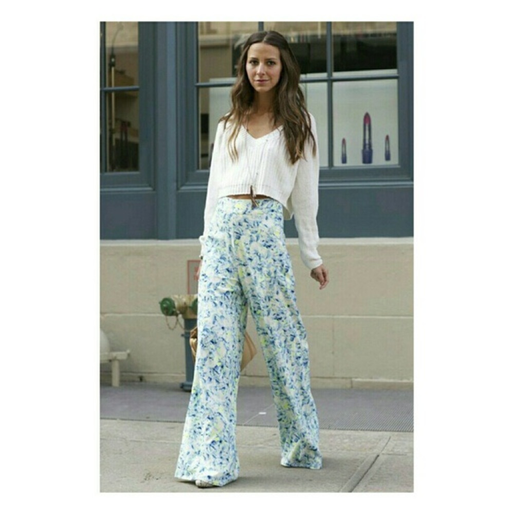 Lovers + Friends willow floral wide leg pants